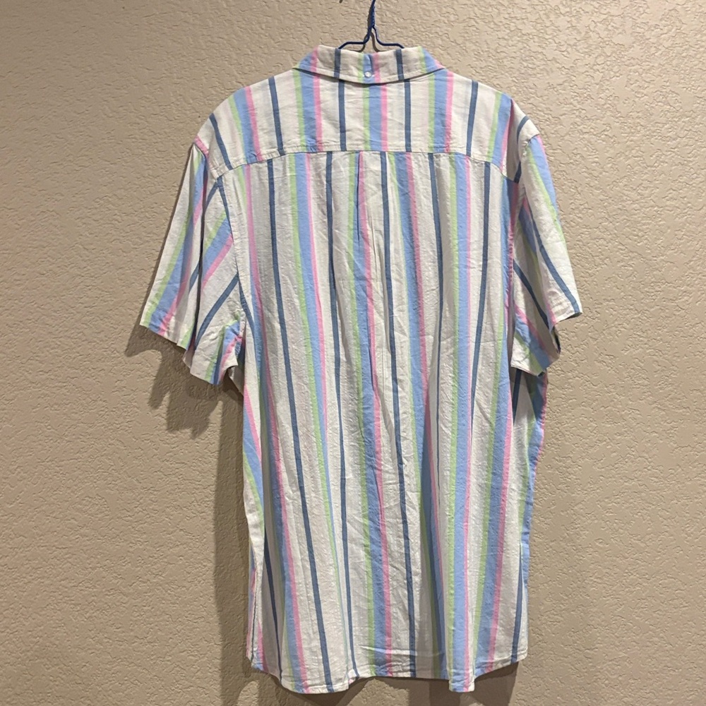 Chubbies Multicolor Striped Button-Down Shirt NWT - image 2